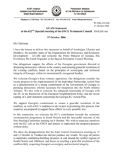 Statement by the Delegation of Azerbaijan, Ukraine and Moldova, the member states of GUAM, on the address made by the Prime Minister of Georgia, H.E. Mr Zurab Nogaideli
