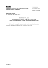 Forum for Security Co-operation Decision No.8/06