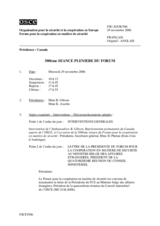 Journal of the 500th Plenary Meeting of the Forum for Security Co-operation (fr)