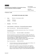 Journal of the 501th Plenary Meeting of the Forum for Security Co-operation (es)