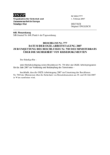 Permanent Council Decision No.777 (de)