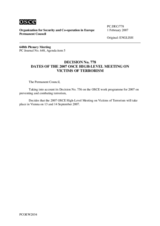 Permanent Council Decision No.778
