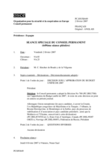 Journal of the 649th Special Plenary Meeting of the Permanent Council (fr)