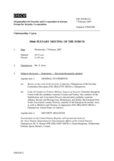 Journal of the 506th Plenary Meeting of the Forum for Security Co-operation