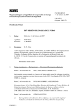 Journal of the 507th Plenary Meeting of the Forum for Security Co-operation (es)
