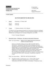 Journal of the 652st Plenary Meeting of the Permanent Council (de)