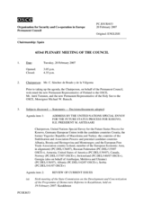 Journal of the 653rd Plenary Meeting of the Permanent Council