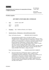 Journal of the 654th Plenary Meeting of the Permanent Council (it)