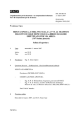 Journal of the Special FSC Meeting on Combating the Illicit Trafficking of Small Arms and Light Weapons by Air (it)