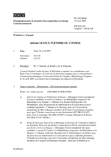 Journal of the 661st Plenary Meeting of the Permanent Council (fr)