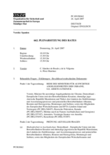 Journal of the 662nd Plenary Meeting of the Permanent Council (de)