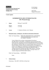 Journal of the 663rd Special Meeting of the Permanent Council (de)