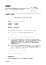 Journal of the 513th Plenary Meeting of the Forum for Security Co-operation (es)