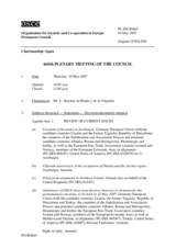 Journal of the 665th Meeting of the Permanent Council