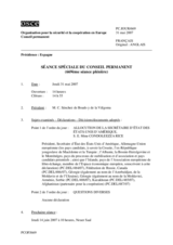 Journal of the 669th Special Meeting of the Permanent Council (fr)