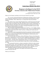 Statement by the Delegation of the United States of America in response to the Report by the Secretary General on the Wallnerstrasse premises