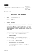 Journal of the 518th Plenary Meeting of the Forum for Security Cooperation (es)