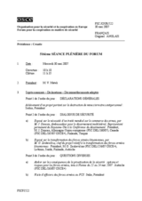 Journal of the 516th Plenary Meeting of the Forum for Security Cooperation (fr)