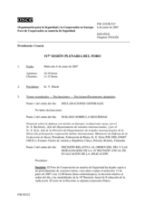 Journal of the 517th Plenary Meeting of the Forum for Security Cooperation (es)