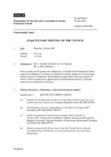 Journal of the 672nd Plenary Meeting of the Permanent Council