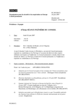 Journal of the 672nd Plenary Meeting of the Permanent Council (fr)