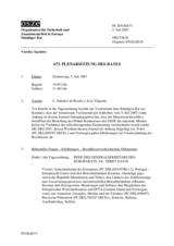 Journal of the 673rd Plenary Meeting of the Permanent Council (de)