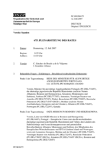 Journal of the 675th Plenary Meeting of the Permanent Council (de)