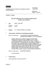 Journal of the 676th Special Plenary Meeting of the Permanent Council (fr)