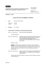 Journal of the 521st Plenary Meeting of the Forum for Security Cooperation (fr)