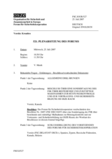 Journal of the 521st Plenary Meeting of the Forum for Security Cooperation (de)