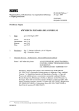 Journal of the 678th Plenary Meeting of the Permanent Council (it)