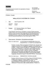 Journal of the 680th Plenary Meeting of the Permanent Council (fr)