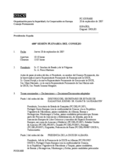 Journal of the 680th Plenary Meeting of the Permanent Council (es)