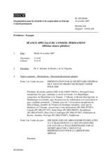 Journal of the 681th Special Plenary Meeting of the Permanent Council (fr)