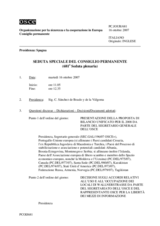 Journal of the 681th Special Plenary Meeting of the Permanent Council (it)