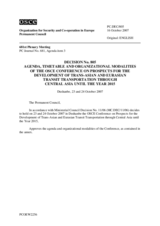 Permanent Council Decision No. 805