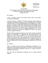 Statement by the Delegation of Montenegro on the signature of SAA and Interim agreement between EU and Montenegro