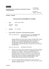 Journal of the 697th Plenary Meeting of the Permanent Council (fr)