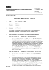 Journal of the 698th Plenary Meeting of the Permanent Council (es)