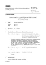 Journal of the 699th Special Plenary Meeting of the Permanent Council (it)