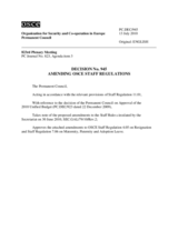 Permanent Council Decision No. 945