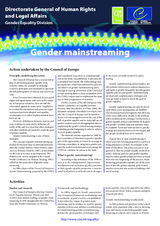Fact Sheet on Gender mainstreaming