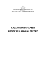 United States Commission on International Religious Freedom, 2010 Annual Report, Kazakhstan Chapter