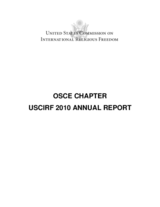 United States Commission on International Religious Freedom, 2010 Annual Report, OSCE Chapter