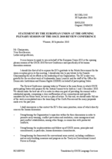 Opening Statement of the European Union