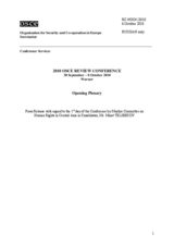 Press Release with regard to the 1st day of the Conference by Muslim Committee on Human Rights in Central Asia in Kazakhstan, Mr. Murat Telibekov