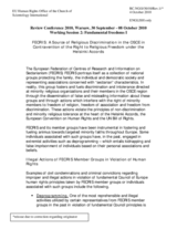 FECRIS: A Source of Religious Discrimination in the OSCE in Contravention of the Right to Religious Freedom under the Helsinki Accords