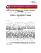 National Human Rights Institutions and the Role of Civil Society in the Protection of Human Rights:  The Ecumenical Patriarchate and the Greek Minority in Turkey