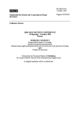 Statement by the Permanent Mission of Uzbekistan, Mr. Akmal Saidov, Director of the National Human Rights Centre