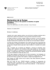 Exchange of views on the question of abolition of capital punishment